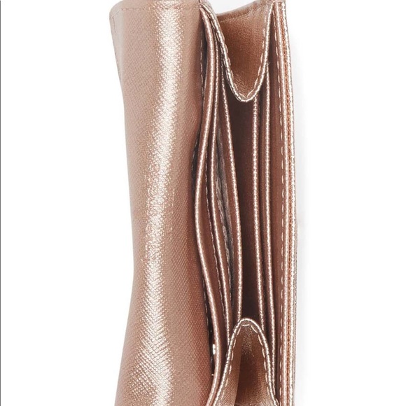 💎NWT💎Kate Spade🎉HP🎉compact Rose Gold Wallet - Picture 3 of 8